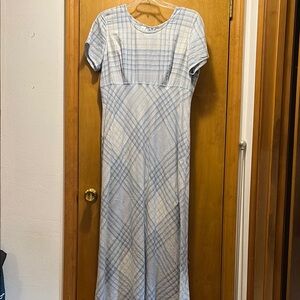Blue Plaid Women's Dress